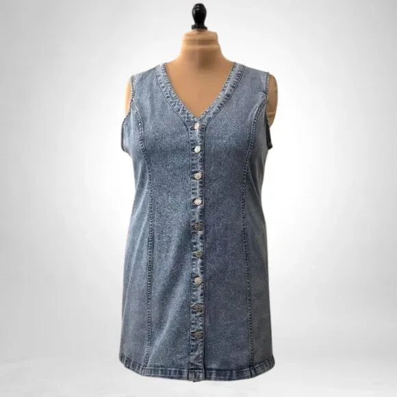 Frye Denim Mini Dress Light Wash XS Frye Denim Mini Dress Light Wash XS